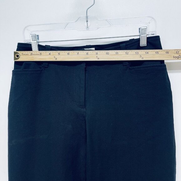 Talbots Dress Pants Sz 10 Womens Signature Cropped Wide Leg Cotton Lightweight - Picture 8 of 11